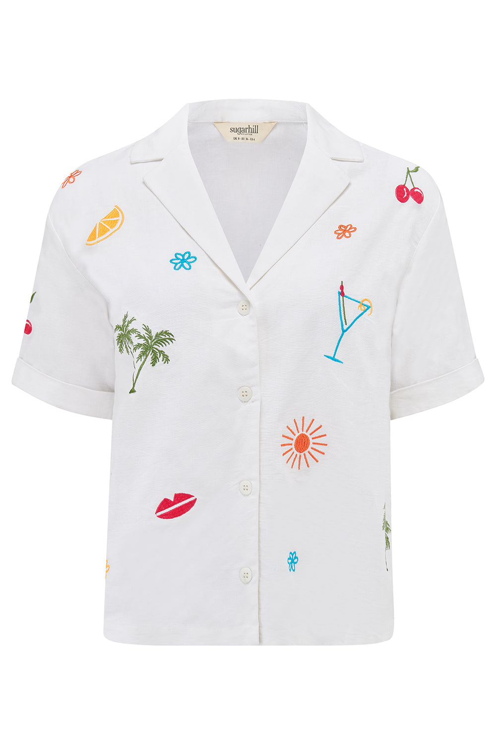 Michelle Shirt - Off-White, Fruit Cocktail