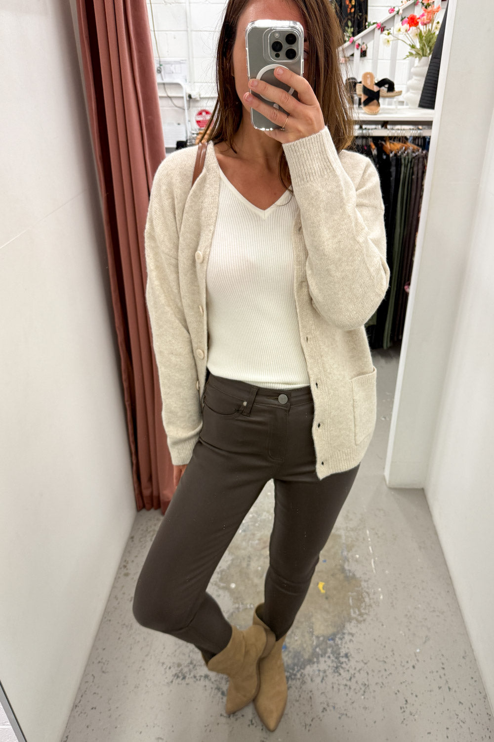 Pippa Wet Look Jeans