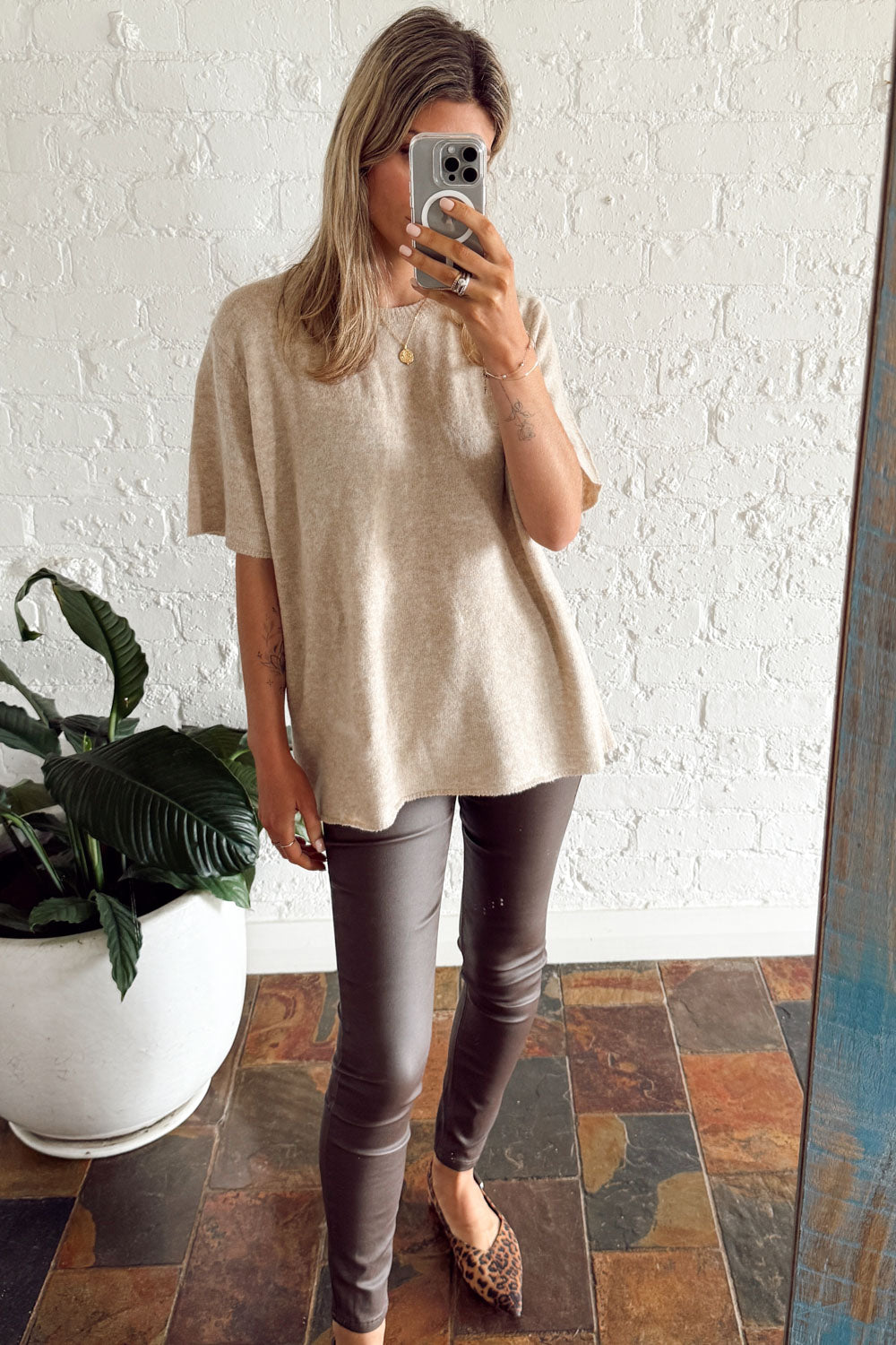 Pippa Wet Look Jeans