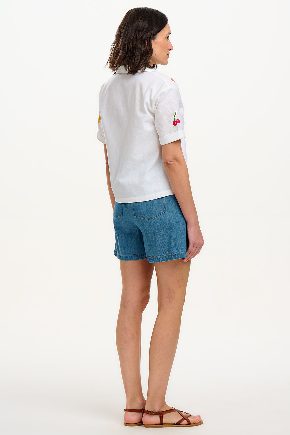 Michelle Shirt - Off-White, Fruit Cocktail