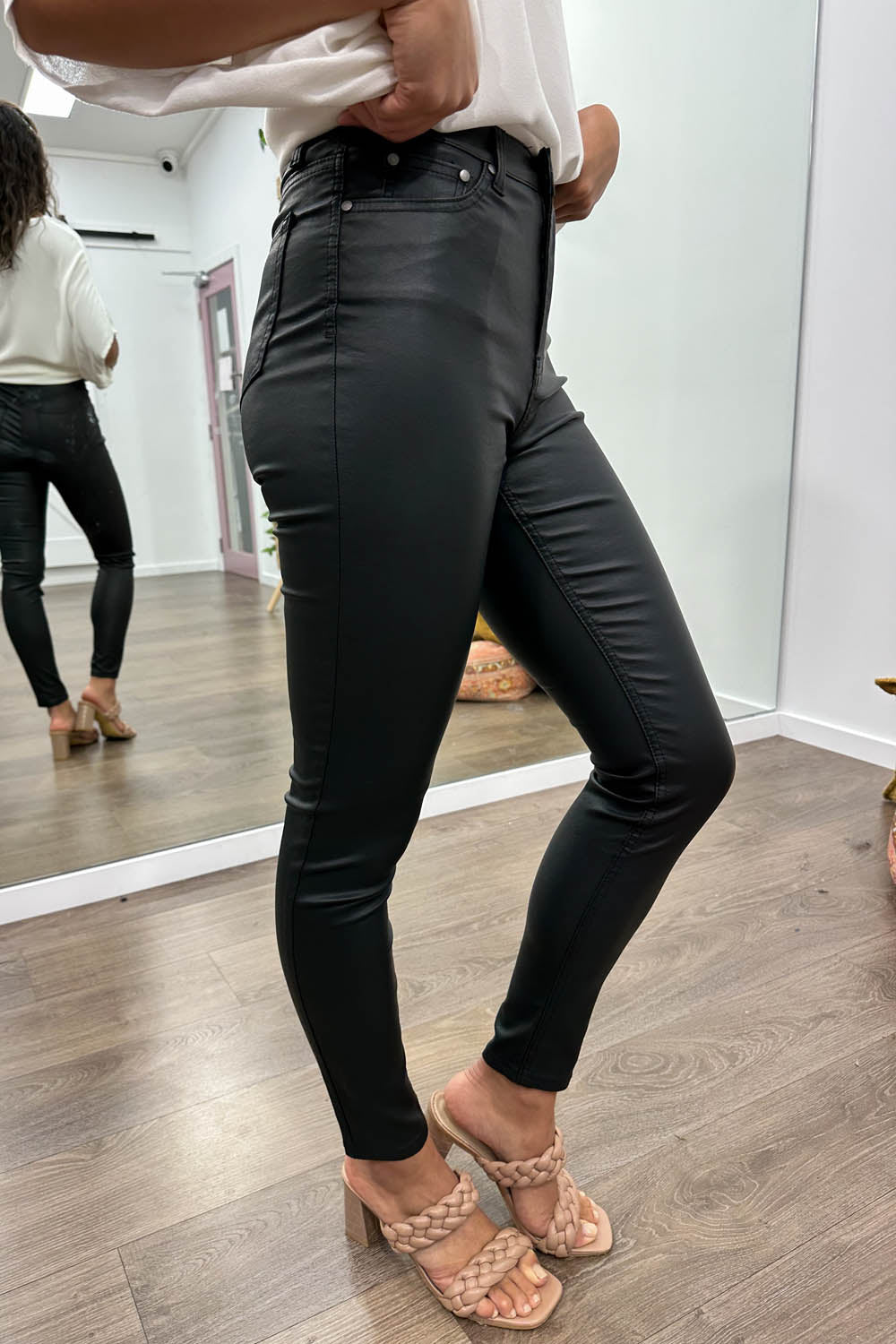 Pippa Wet Look Jeans