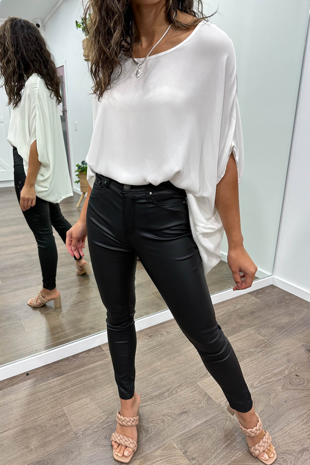 Pippa Wet Look Jeans