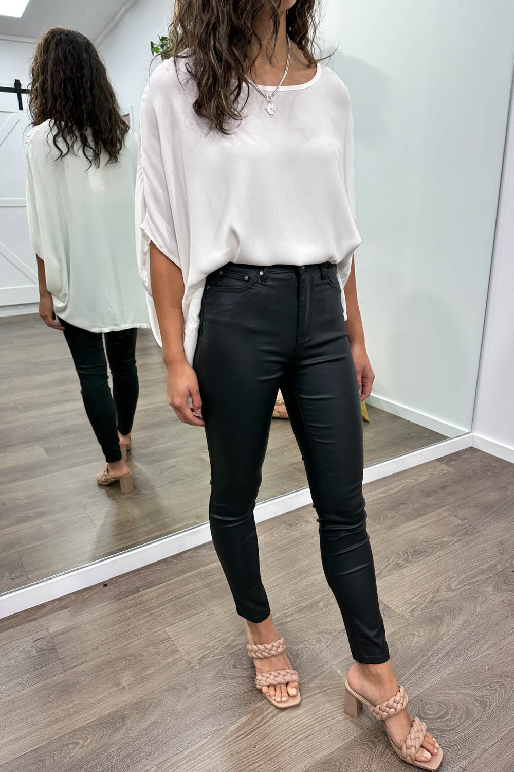 Pippa Wet Look Jeans