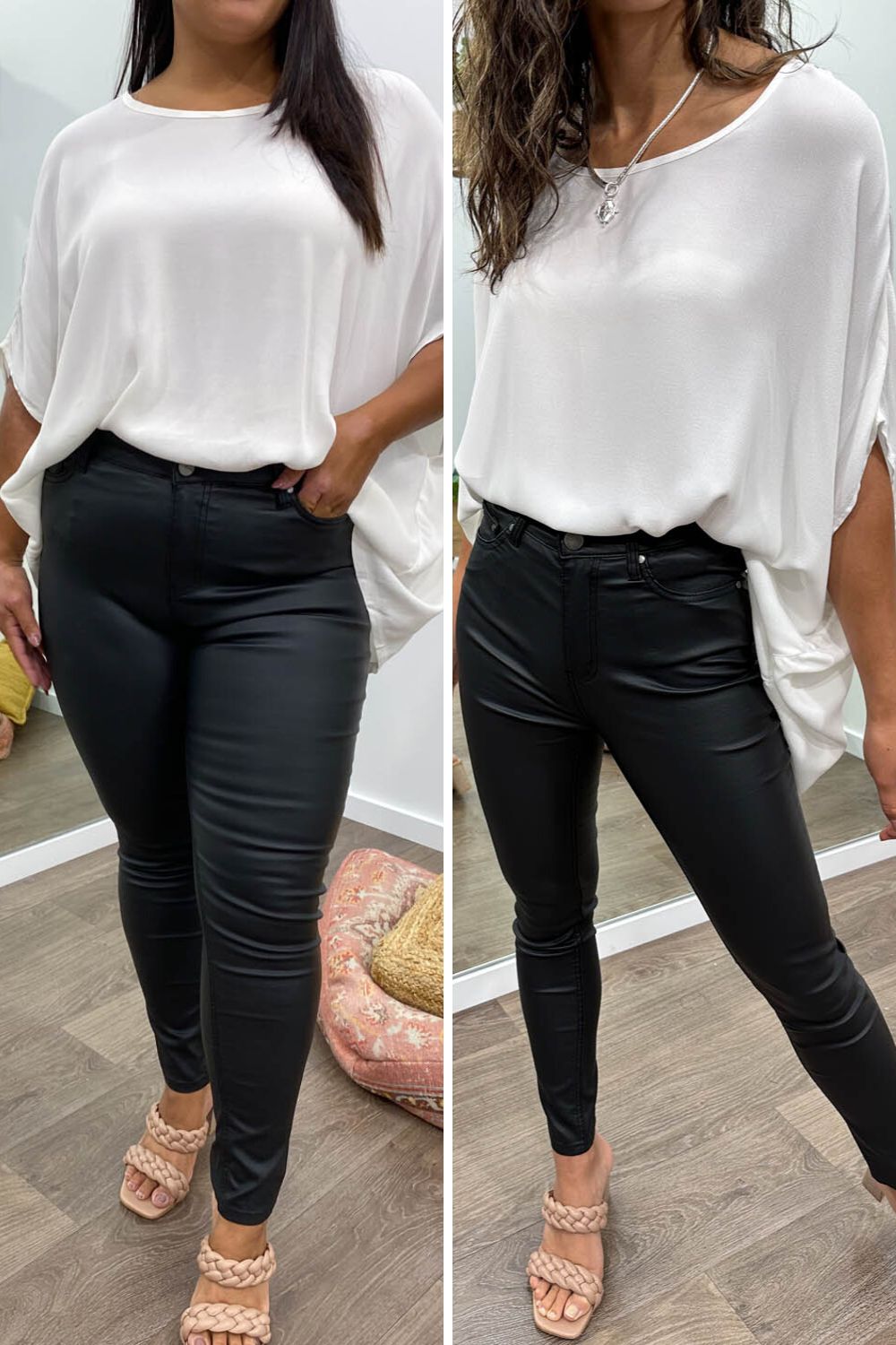 Pippa Wet Look Jeans